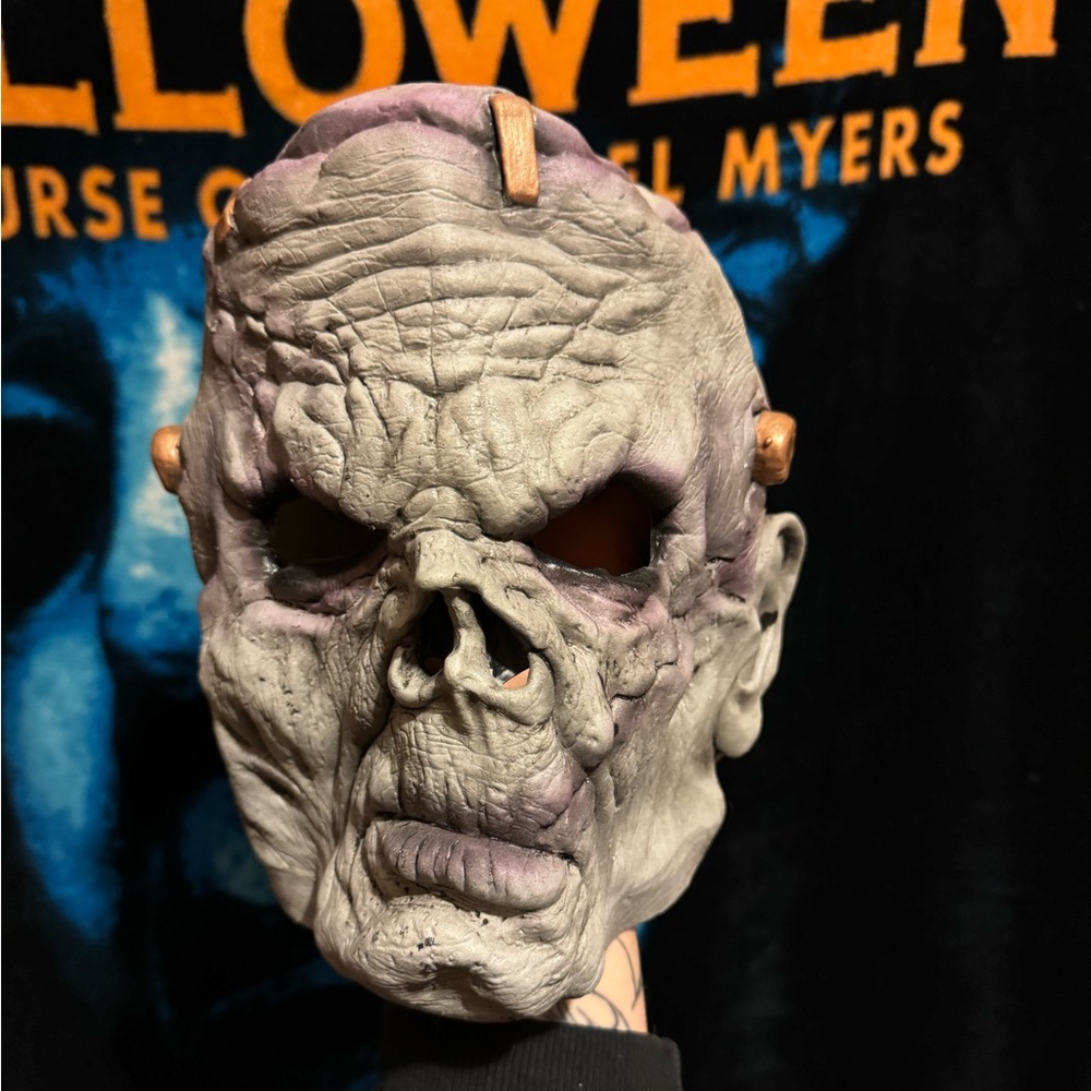Spirit Halloween FrankenZombie Mask Frankenstein Zombie Horror Costume